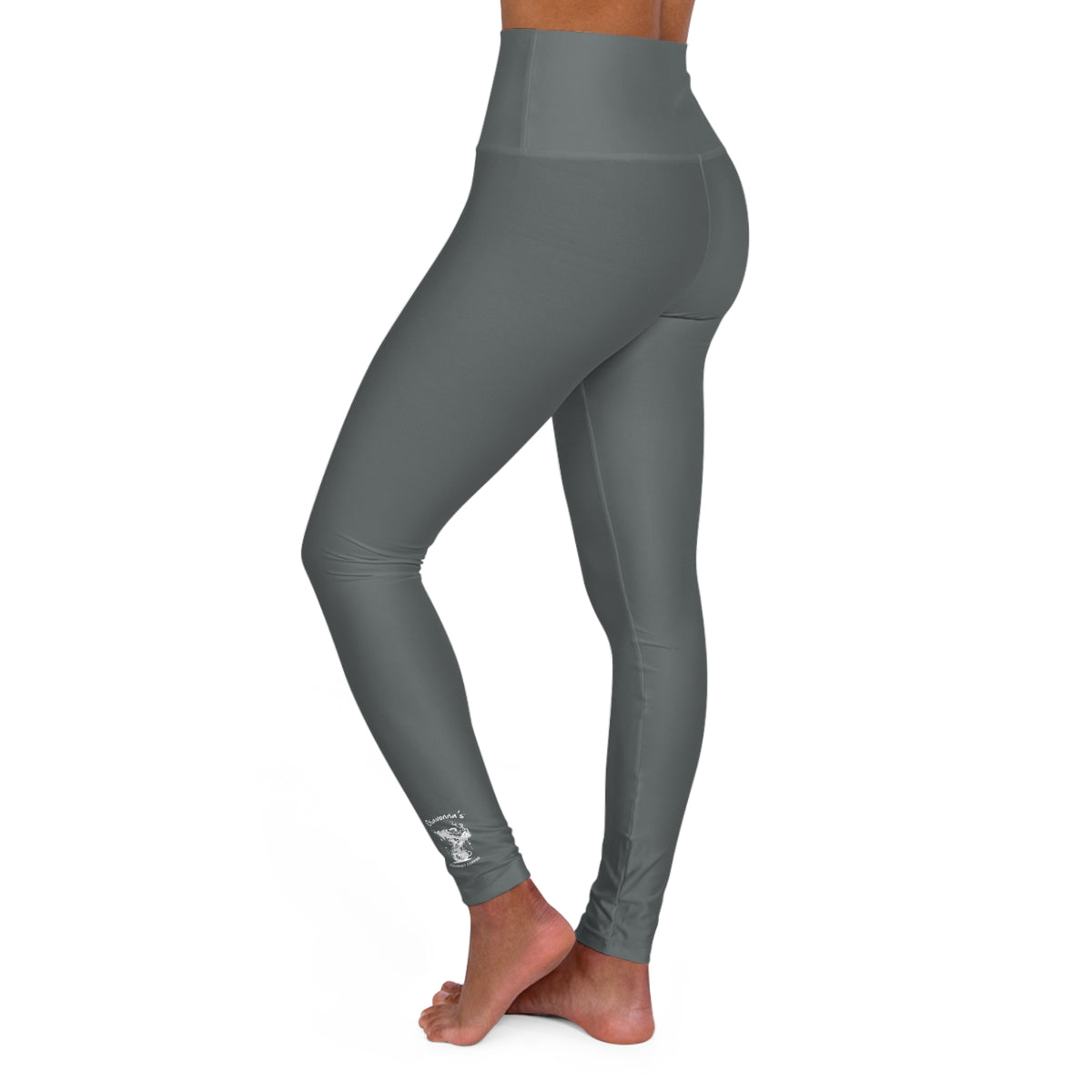 High Waisted Yoga Leggings - Grey