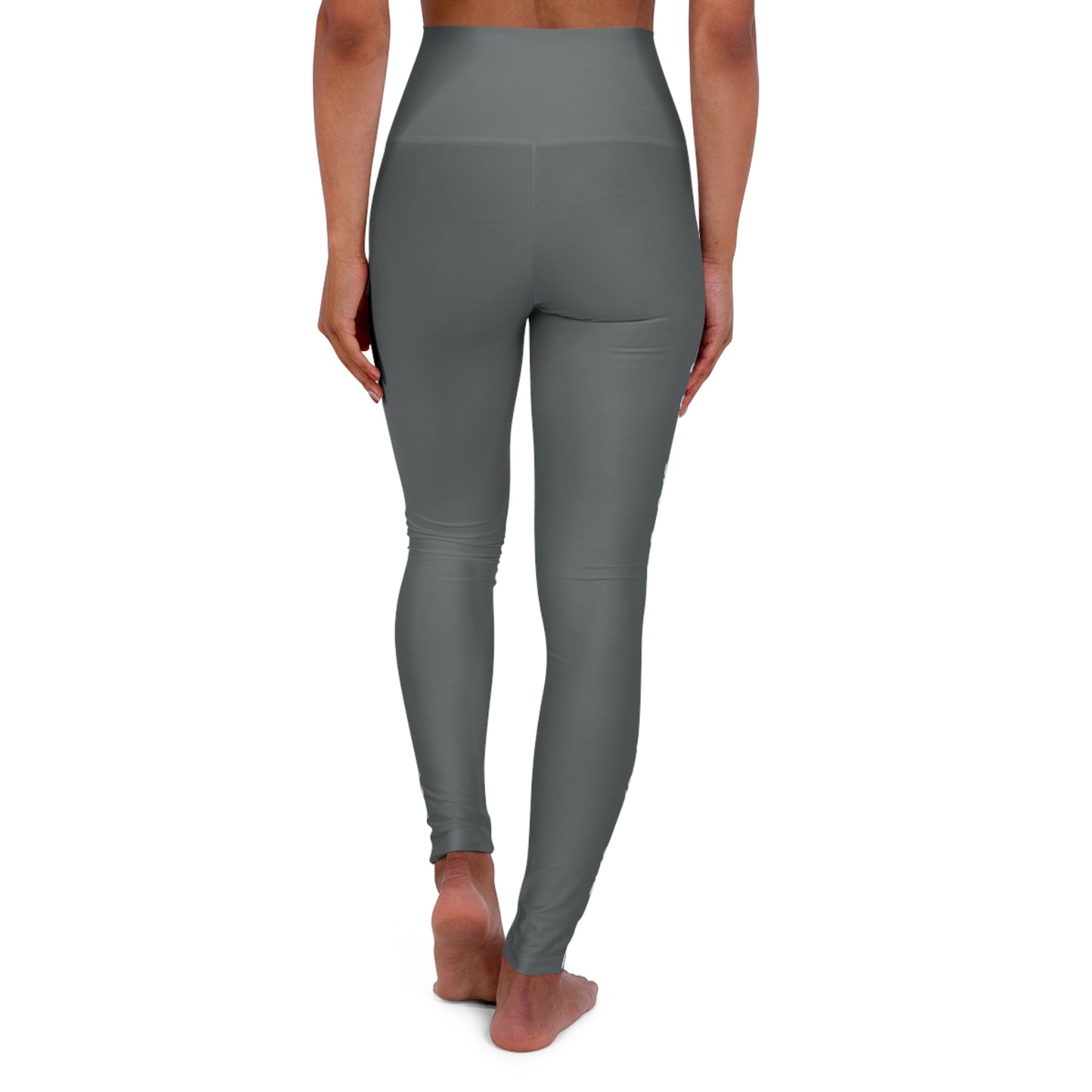 High Waisted Yoga Leggings - Grey