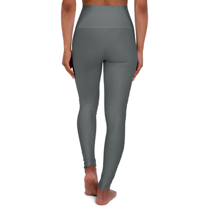 High Waisted Yoga Leggings - Grey