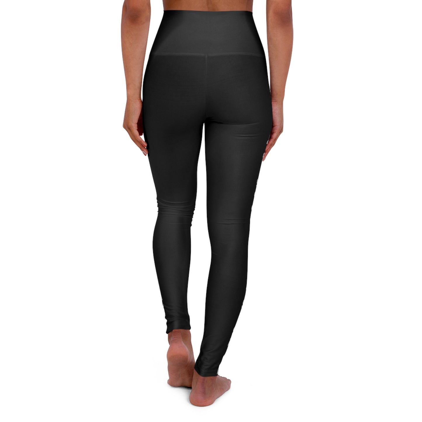 High Waisted Yoga Leggings - Black
