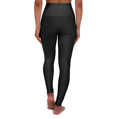 High Waisted Yoga Leggings - Black