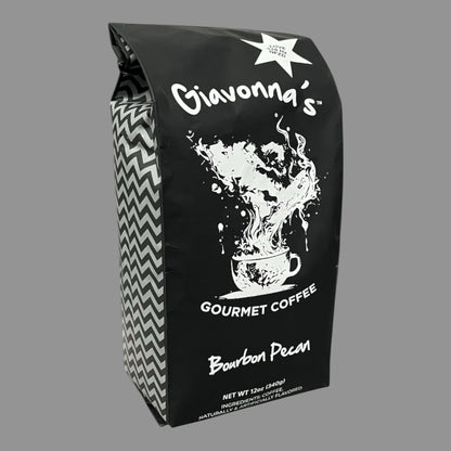 Bourbon Pecan flavored coffee by Giavonna's Gourmet Coffee - beautifully balanced, handcrafted blend designed to elevate your morning experience. 