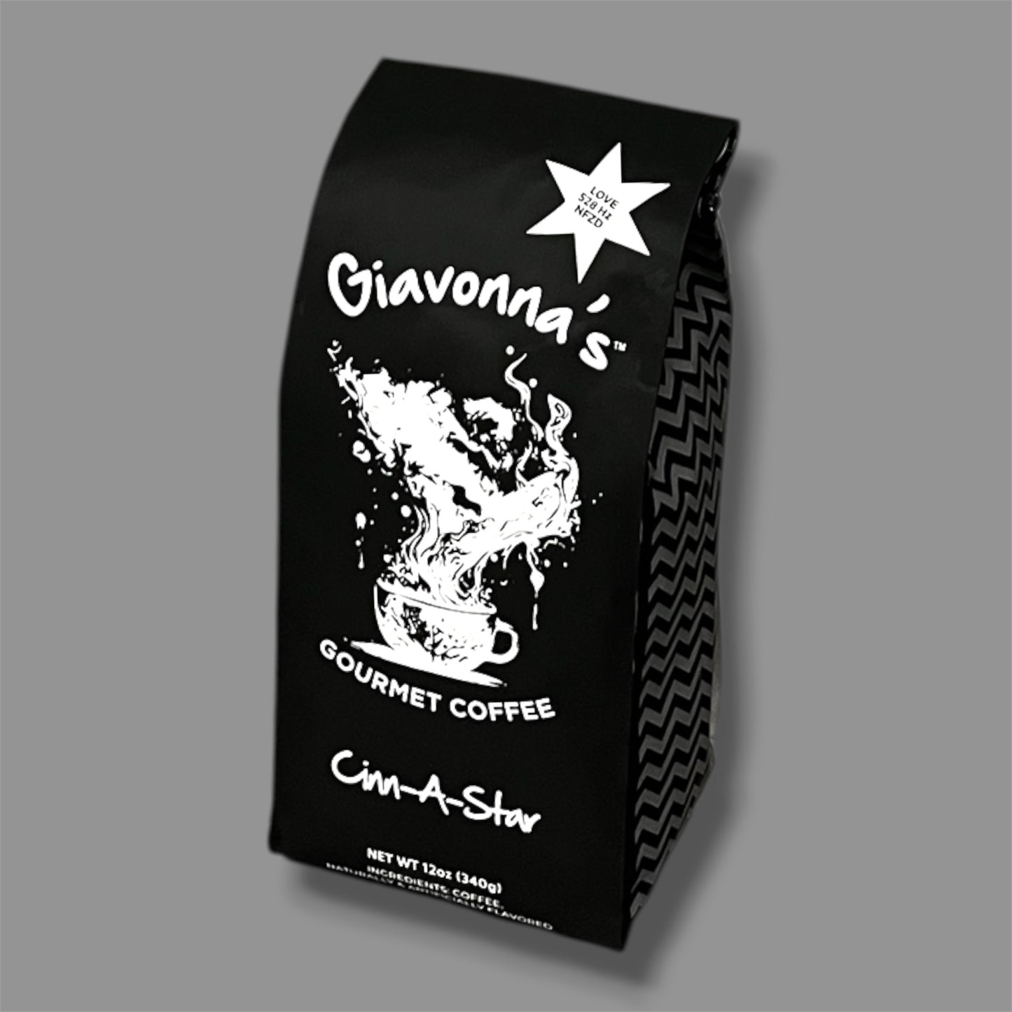 Giavonna's Gourmet Coffee Cinn-A-Star - premium cinnamon nut cookie flavored specialty coffee with a smooth, comforting finish.