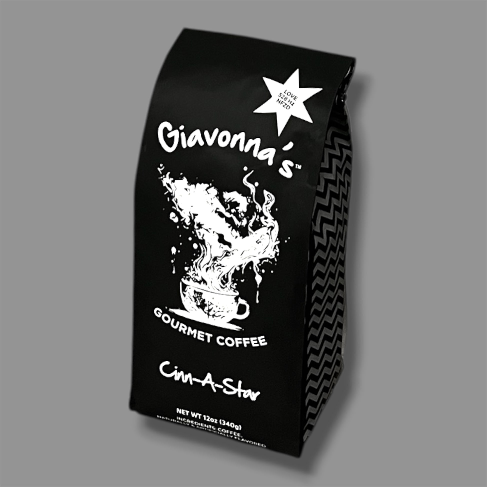 Giavonna's Gourmet Coffee Cinn-A-Star - premium cinnamon nut cookie flavored specialty coffee with a smooth, comforting finish.