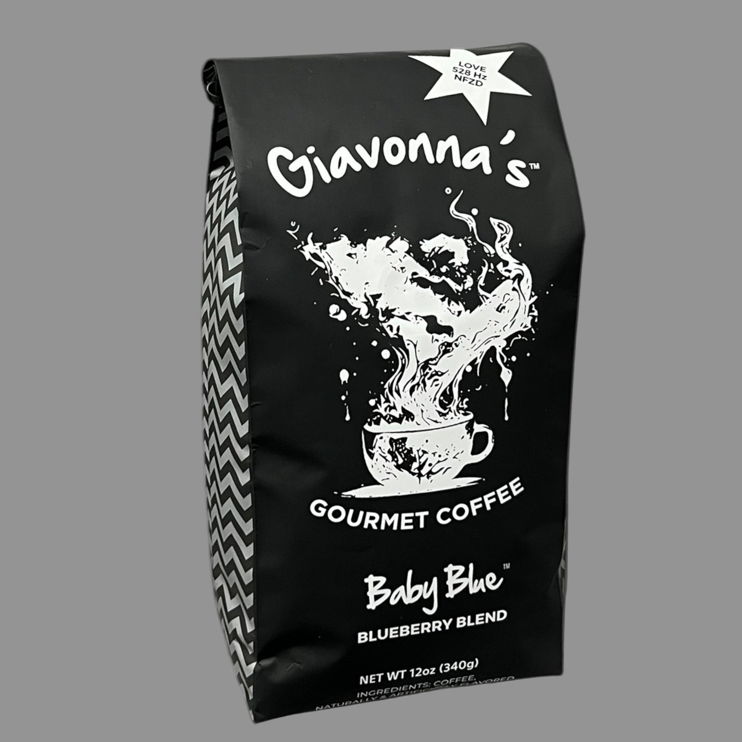 Giavonna's Gourmet Coffee Baby Blue Blueberry blend - fresh, cafe-quality blueberry coffee created for bright, feel-good moments. 