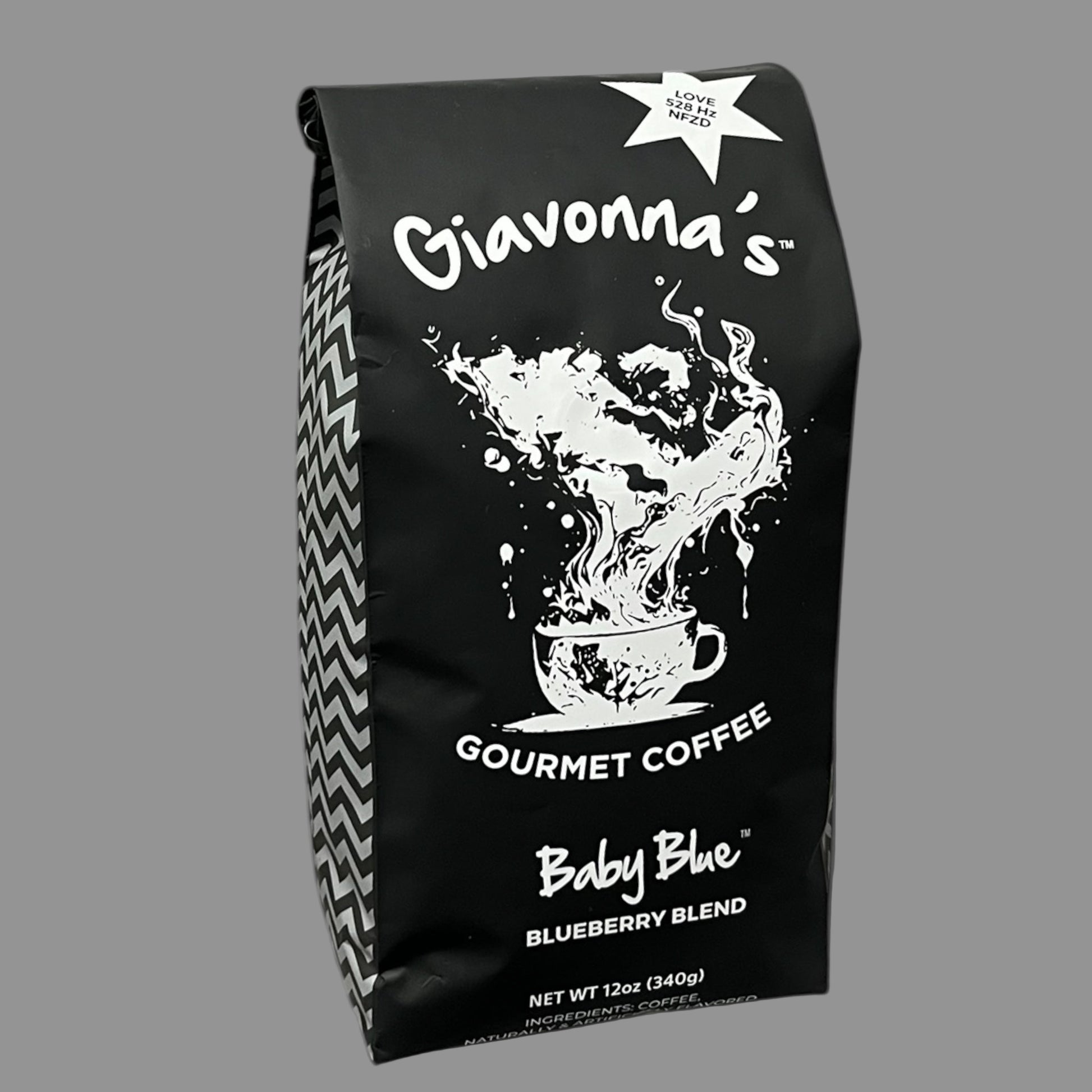Giavonna's Gourmet Coffee Baby Blue Blueberry blend - fresh, cafe-quality blueberry coffee created for bright, feel-good moments. 