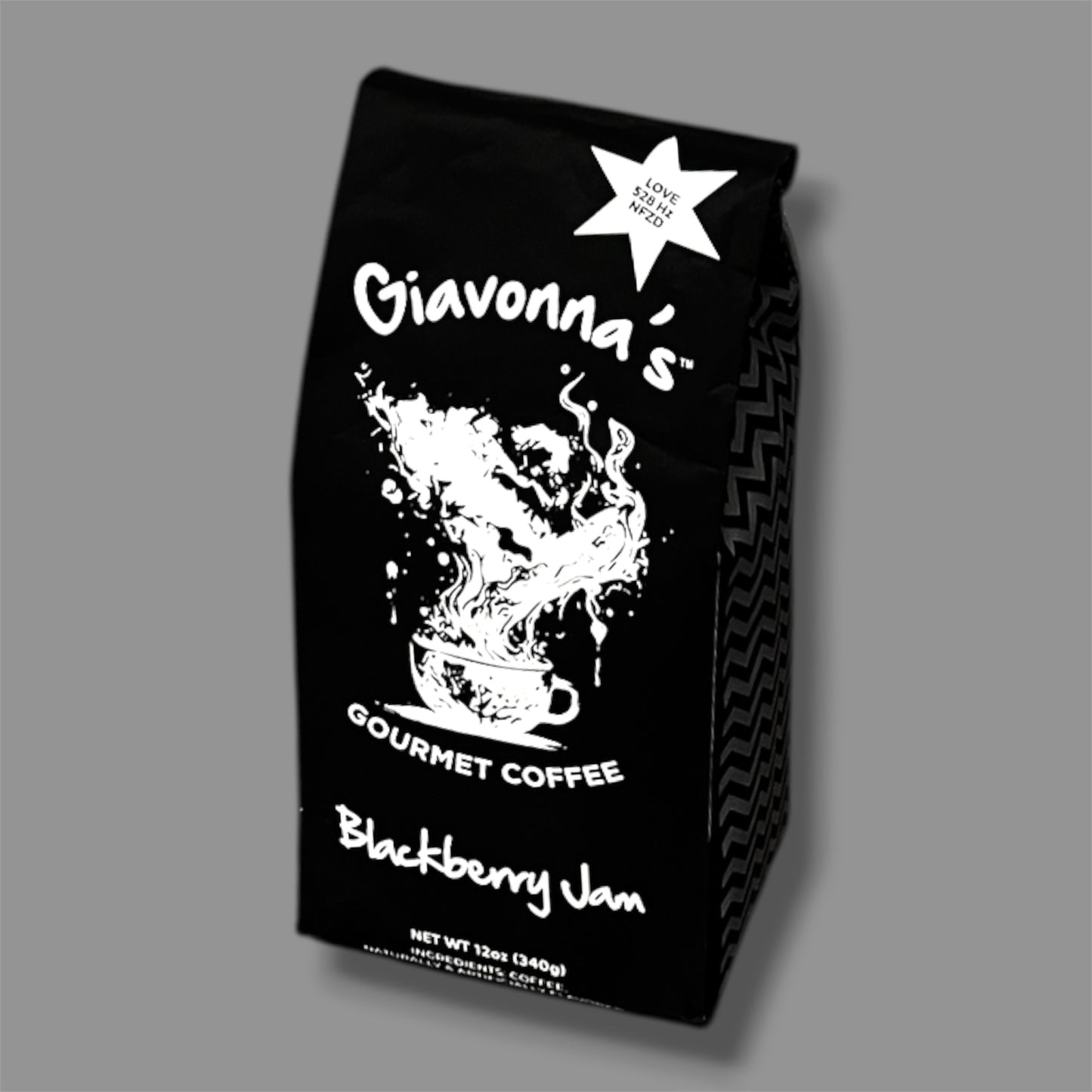 Giavonna's Gourmet Coffee Blackberry Jam - premium blackberry crumble flavored specialty coffee with bright fruit notes and a smooth finish. 