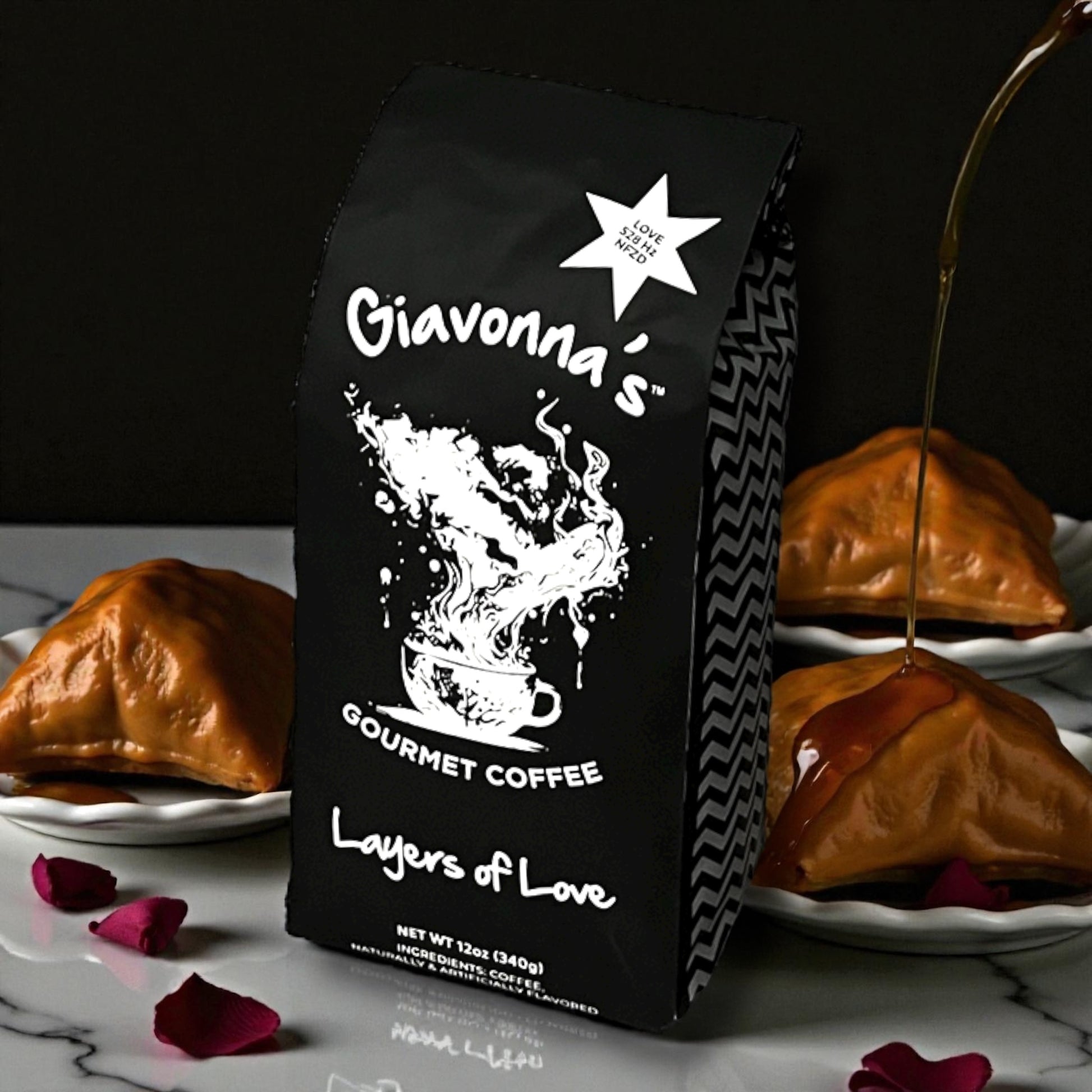 Giavonna's Gourmet Coffee Layers of Love - baklava-inspired specialty coffee with notes of honey, nutty sweetness, and warm spice crafted for a rich, elevated experience. 