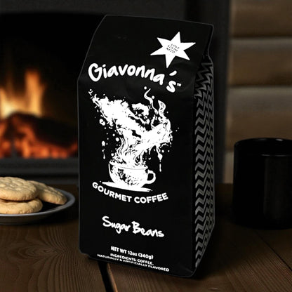 Giavonna's Gourmet Coffee Sugar Beans - sweet, smooth sugar cookie flavored specialty coffee crafted for a warm, comforting coffee experience. 