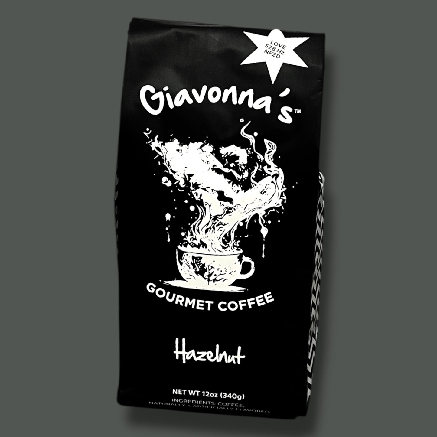 Giavonna’s Gourmet Coffee – Hazelnut Blend -528Hz Infused