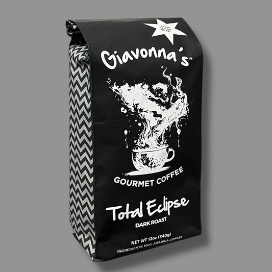 Total Eclipse Dark Roast 12 oz Coffee infused (NFZD) with 528Hz