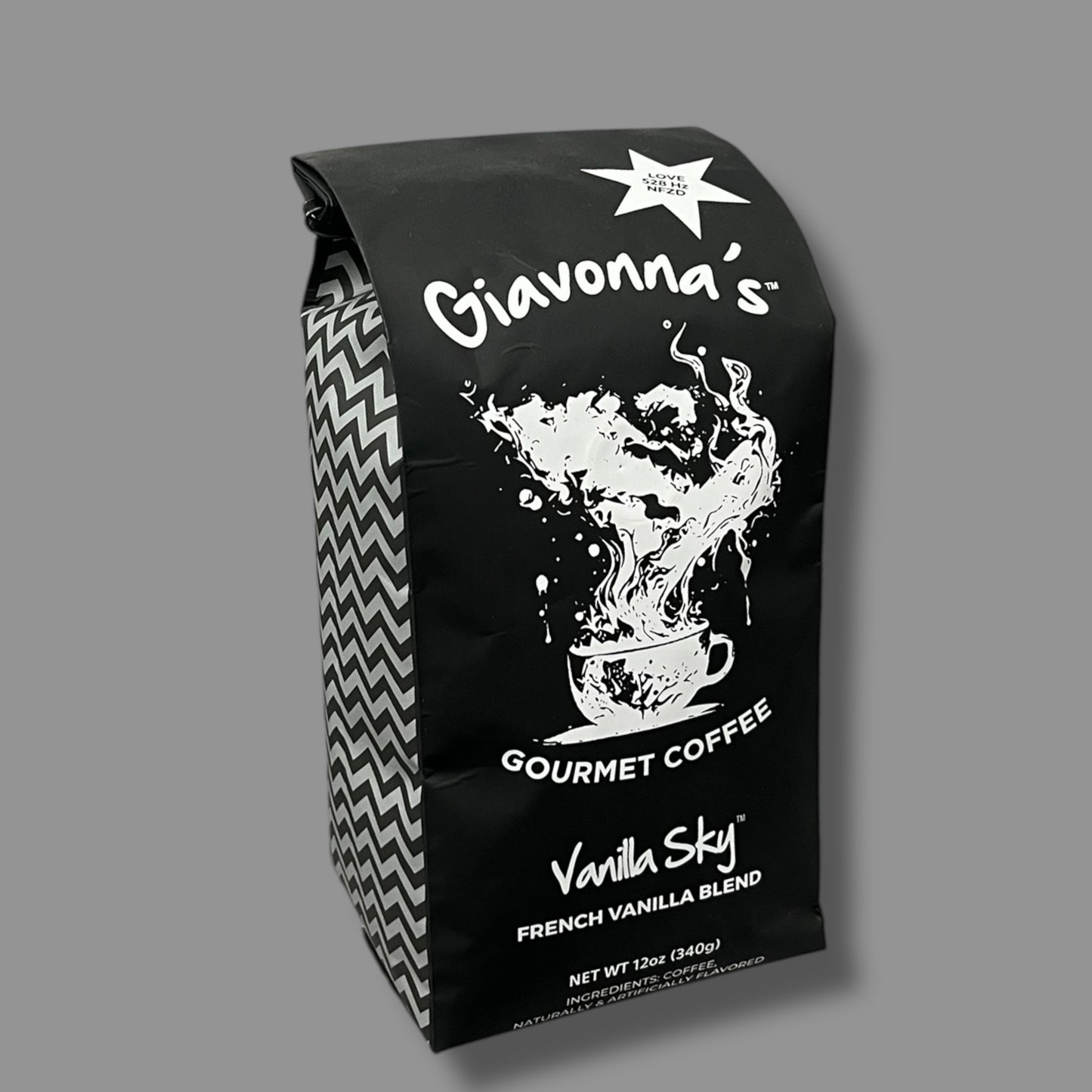 Vanilla Sky French Vanilla 12 oz Coffee infused (NFZD) with 528Hz