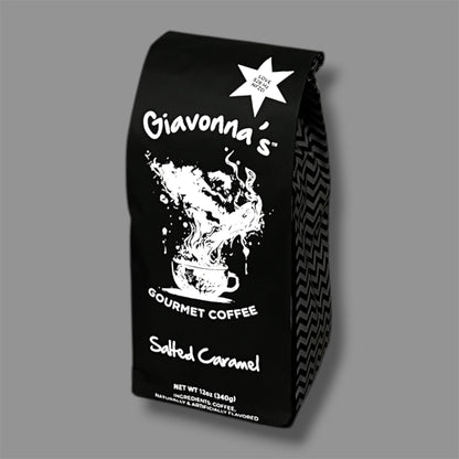 Giavonna's Gourmet Coffee Salted Caramel - crafted with intention for a smooth indulgent caramel coffee experience with a hint of sea salt. 